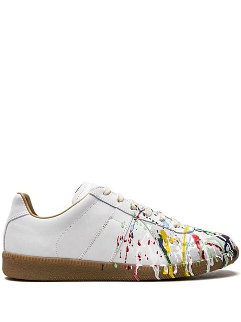 maison margiela replica paint shoes|maison margiela shoes distressed.